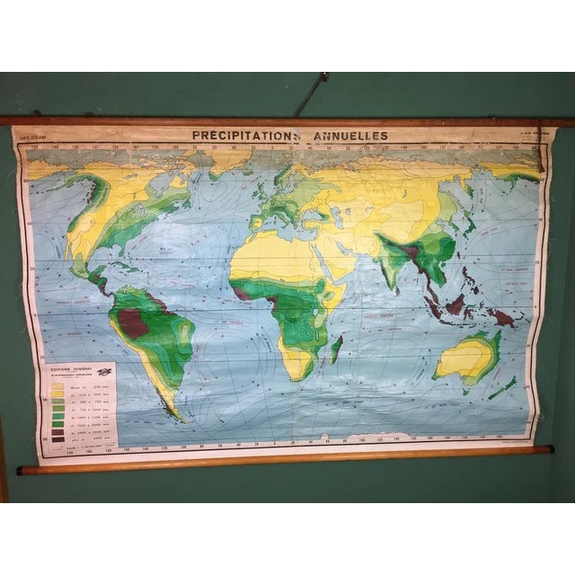 Annual Rainfall Map, 1960s For Sale - Image 10 of 10