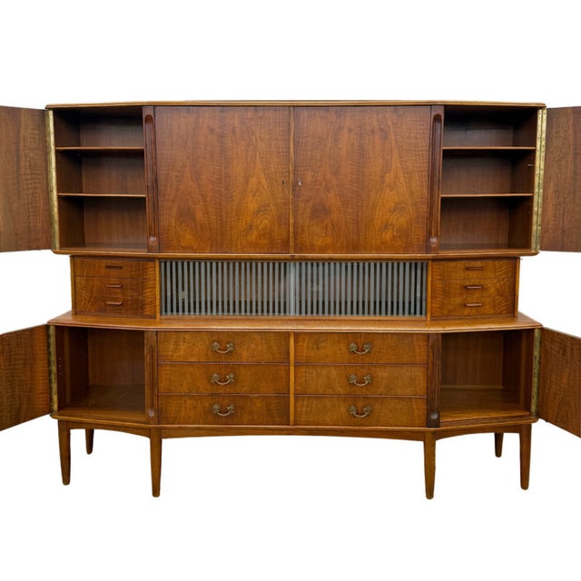 Poul Jensen Mid 20th Century Danish Highboard Attributed to Poul Jessen For Sale - Image 4 of 7