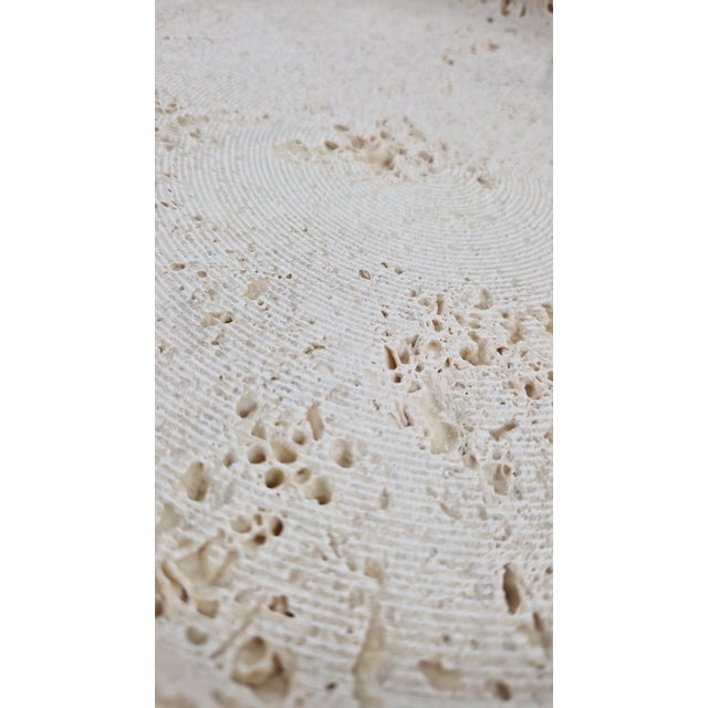 Pocket Emptiers in Turned Travertine from Up & Up, 1970s, Set of 2 For Sale - Image 11 of 18