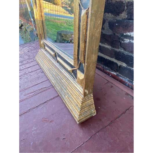 Italian Giltwood Wall Mirror, Hollywood Regency, Lattice Design, 1965 For Sale - Image 15 of 15