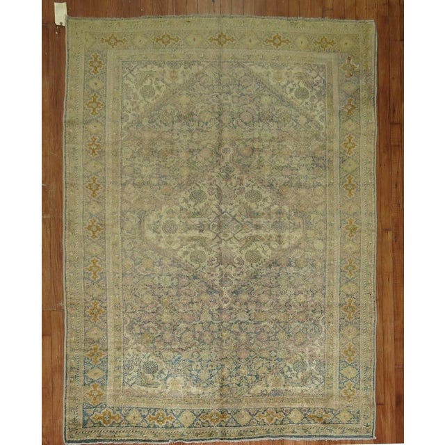 Traditional Antique Persian Mahal Rug - 7'3" x 12'6" For Sale - Image 3 of 6