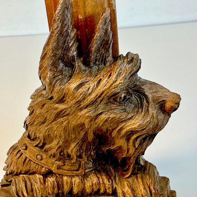 1960s Mid-Century Boho Chic Americana Syroco Scottish Terrier Brush Holder Kitchen Accessory. For Sale - Image 13 of 15