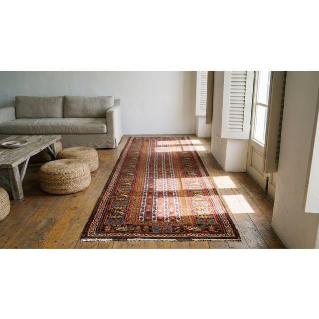 Mid-19th Century N.W. Persian Runner Carpet ( 3'6" x 11'8" - 107 x 356 ) For Sale - Image 11 of 12