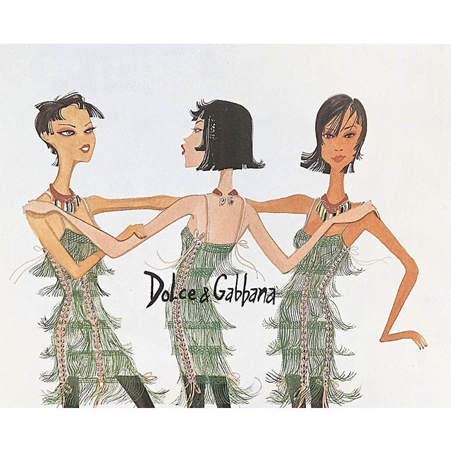 Perfect for today's fashionista! Pure whimsical fashion fun. This is a fashion print for a Dolce & Gabbana whimsical...
