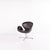 Swan Chair in Dark Brown Leather by Arne Jacobsen and Fritz Hansen, 2007 For Sale - Image 6 of 14