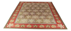 Large Antique English Needlepoint Rug, 1870