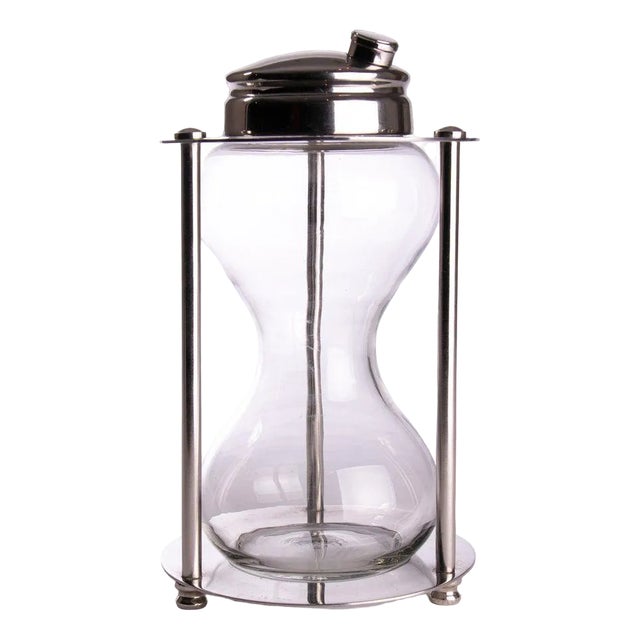 Mid-Century Hourglass Cocktail Shaker, USA, 1970s For Sale