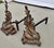Brass Pair of Louis XV Style Antique Brass and Iron Andirons, Circa 1880s For Sale - Image 8 of 9