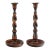 Antique Victoria English Barley Twist Candlesticks For Sale