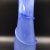 Romanian Blue and White Hand Blown Swirl Vine Vase 16.75" Tall For Sale - Image 12 of 12