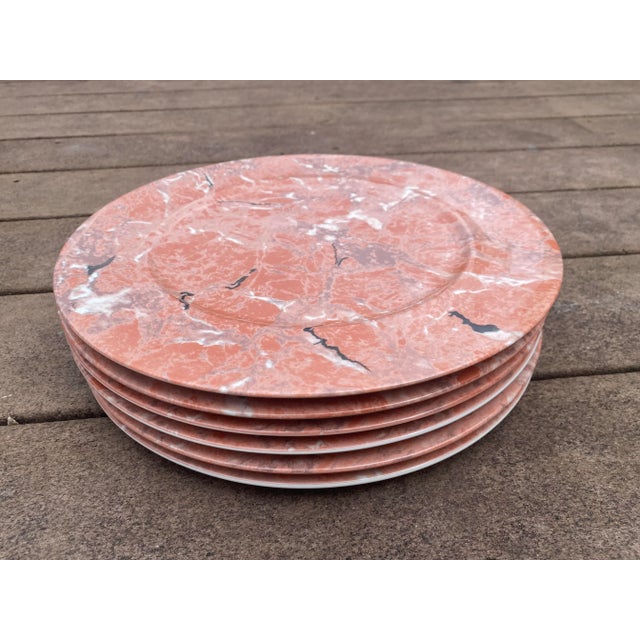 Grand Tour Set of 6 Villeroy & Boch Marble Dinner Plates, Late 20th Century For Sale - Image 3 of 4