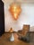 Mid-Century Modern Large Italian Amber Murano Glass Felci Chandelier, 1990 For Sale - Image 3 of 18