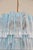 Mid-Century Modern Huge Murano Glass Trunk Chandelier | 80 Blue Alabaster Tubes | Italian Luxury Lighting For Sale - Image 3 of 5