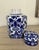 1980s Hexagonal Blue and White Ginger Jar For Sale In Cleveland - Image 6 of 6