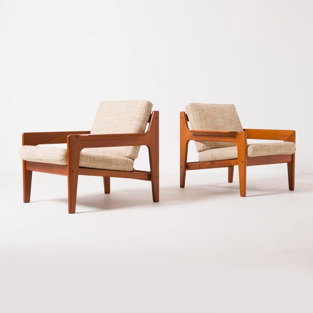 Komfort Teak Easy Chairs by Arne Wahl Iversen for Komfort, Denmark, 1960s, Set of 2 For Sale - Image 4 of 18