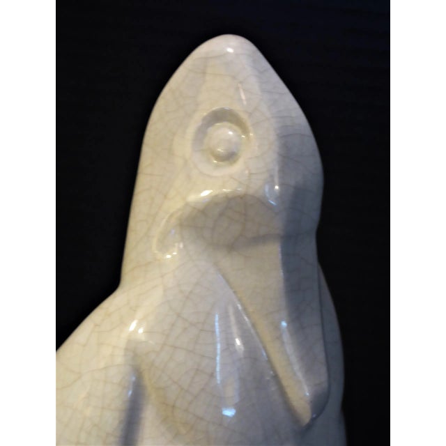 Ceramic 1930's Art Deco Geo Condé Faince Glazed Ceramic Penguin For Sale - Image 7 of 12