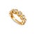 Gender: Ladies Metal Type: 18K Yellow Gold Ring Size: 6.5 Width: 5.85 mm Weight: 5.78 grams Ladies 18K yellow gold six-...