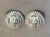 Boho Chic 1980s-90s Silver Tone Lion Head Earrings For Sale - Image 3 of 4
