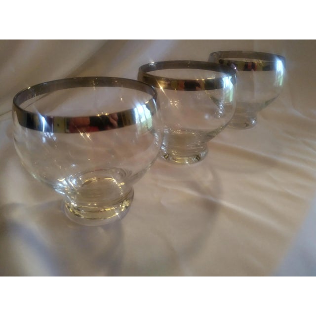 Transparent Dorothy Thorpe Style Cocktail Glasses - Set of 3 For Sale - Image 8 of 13