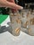 1970s Libbey Golden Foliage Collection of 22 Kt Gold Details Highball Frosted Glass Cocktail Glasses- Set of 5 For Sale - Image 4 of 7