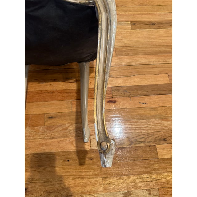 Set of 10 Late 19th Century Italian Painted Gilt Dining Chairs, Louis XV–Style, Carved Wood, Married Set For Sale - Image 12 of 18