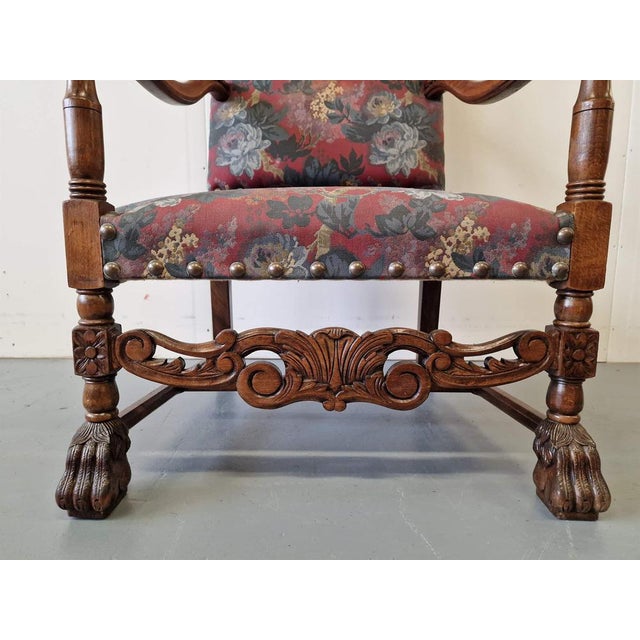 French Lounge Chair in Elm For Sale - Image 4 of 6
