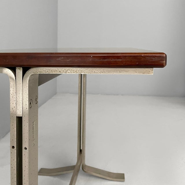 Italian Modern Wood and Steel Desk from Formanova, 1970s For Sale - Image 11 of 18
