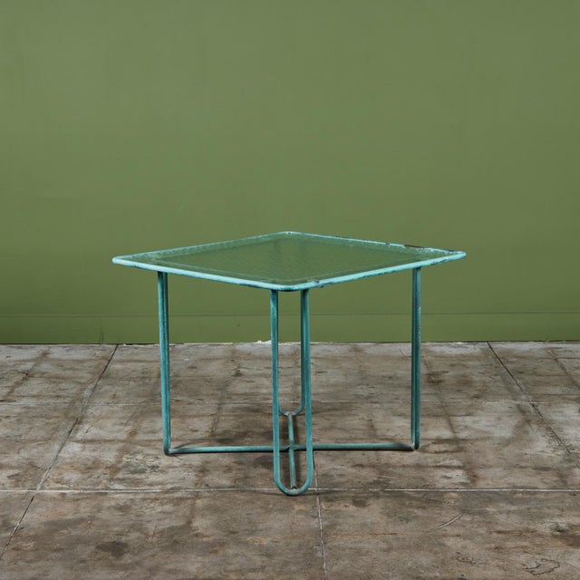 Brown Jordan Walter Lamb Verdigris Square Bronze Patio Dining Table for Brown Jordan For Sale - Image 4 of 18