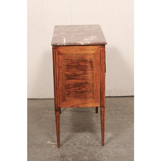 18th C. Veneer W/ Marble Top Chest, Italy For Sale In Atlanta - Image 6 of 10