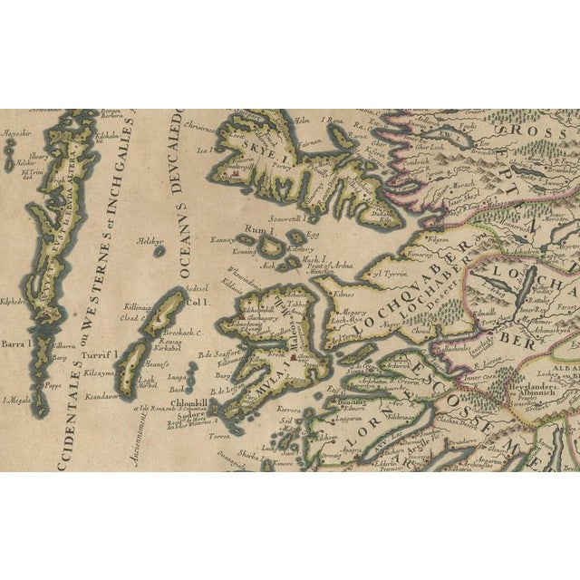 17th Century Antique Map of Scotland with Island Insets by Nolin and Coronelli, 1689 For Sale - Image 5 of 12