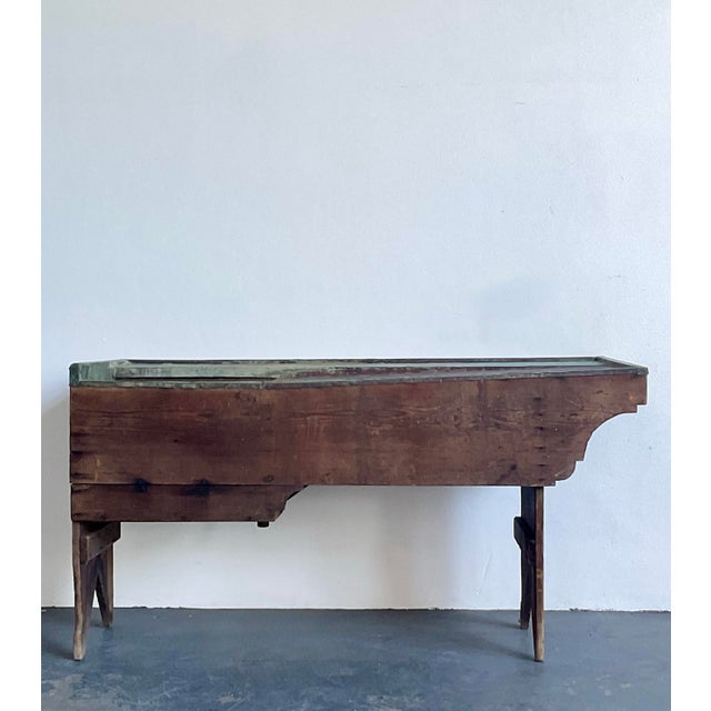 Copper Vintage Primitive Patinated Copper Dry Sink For Sale - Image 8 of 12