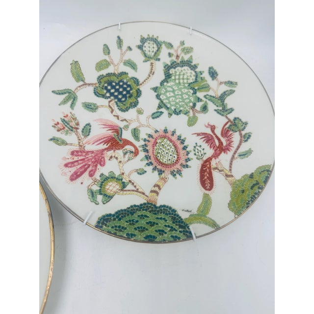 Chinoiserie Chinoiserie Decorative Plates, a Pair For Sale - Image 3 of 6