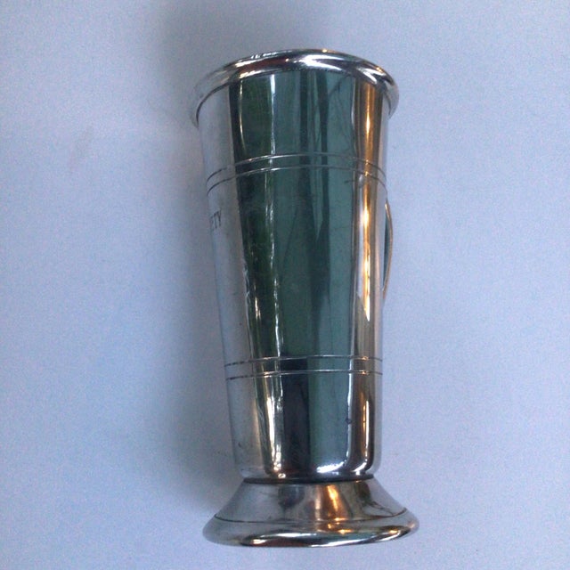Leonard 1973 “Sacramento Orchid Society, Best Phalaenops” English Pewter Tankard Trophy by Leonard Eales Sheffield England For Sale - Image 4 of 12
