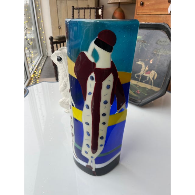 Modern Vintage Studio Glass Slab Sculpture For Sale - Image 3 of 5