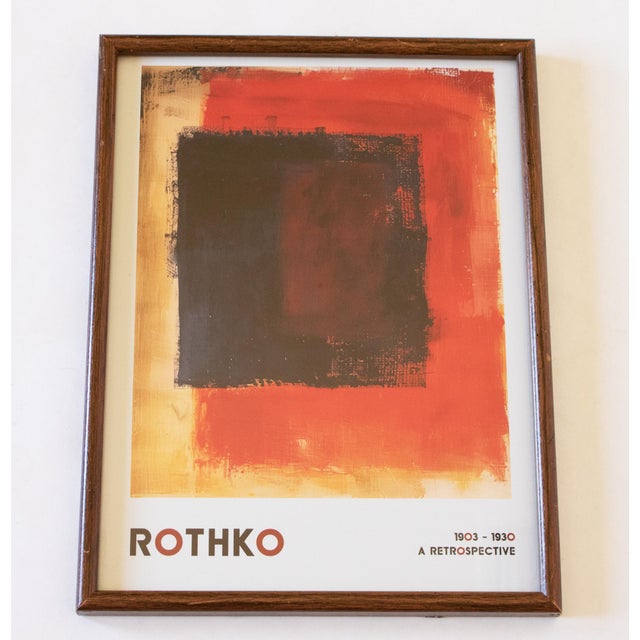 Rothko 1903-1930. A Retrospective, Two Framed Posters For Sale - Image 10 of 14