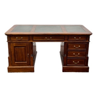 Classic English Chesterfield Desk For Sale