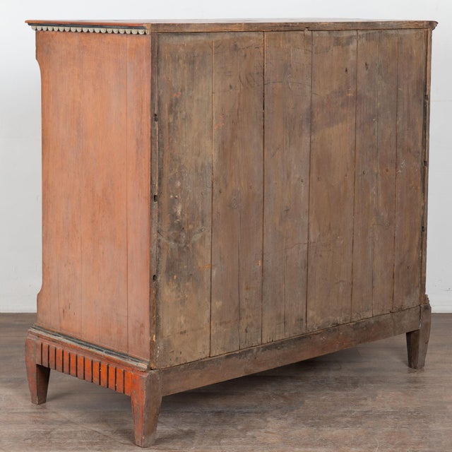 Early 19th Century Danish Pine Large Chest of Four Drawers With Original Painted Finish For Sale - Image 18 of 18