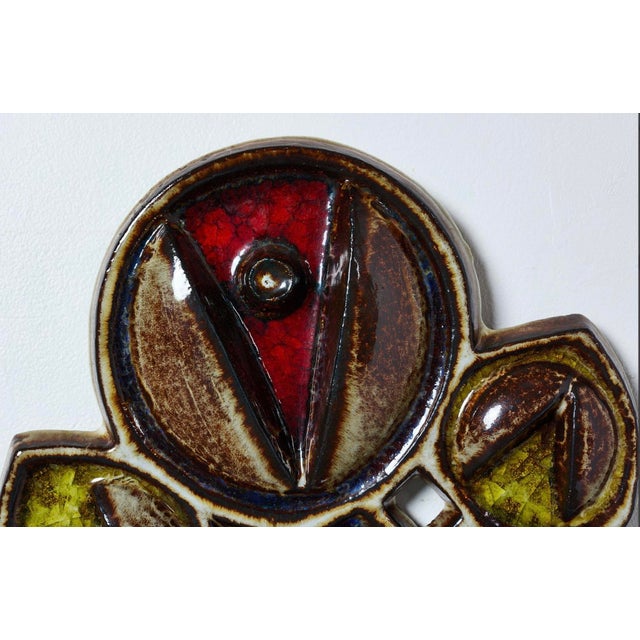 Noomi Backhausen Danish Ceramic Wall Plaque Circa 1960s For Sale - Image 4 of 8