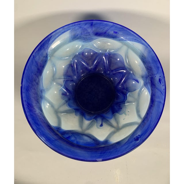 Bowl in Blown Glass and Wrought Iron by André Delatte for Daum, 1930s For Sale - Image 6 of 7
