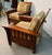 Late 20th Century Late 20th Century Handcrafted Slatted Mission Oak Lounge Chairs For Sale - Image 5 of 16