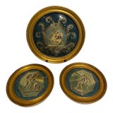 Set of 3 Vintage Gold Gilded Greco-Roman Images From Jean's Frame Shop For Sale