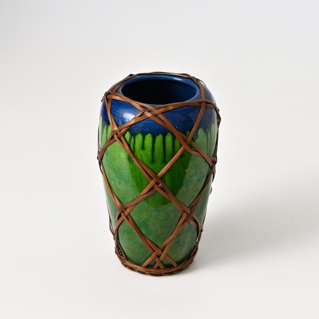 Antique Japanese Awaji Ceramic Vase, 1900s For Sale - Image 14 of 14