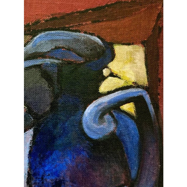 Fauvist Still Life Painting With Pitcher and Oranges For Sale - Image 9 of 10