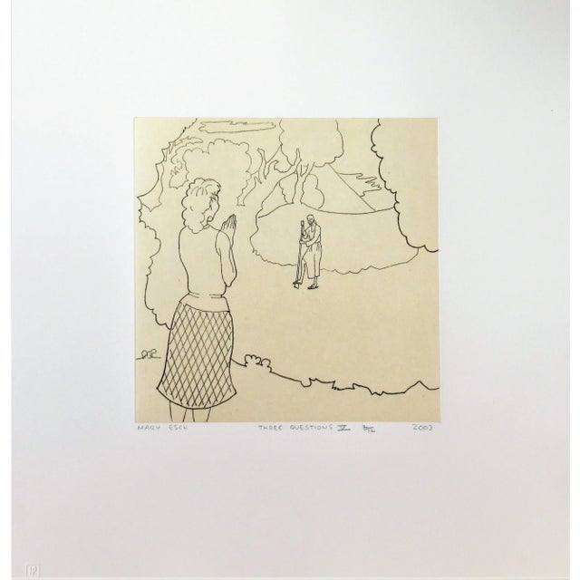 Printmaking Materials Mary Esch, Three Questions #V, 2003 For Sale - Image 7 of 7