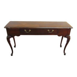 Thomasville Mahogany Collection Queen Anne Sofa Table or Console For Sale