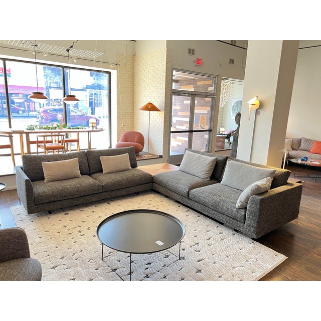 Montis Axel XL Contemporary Grey Sectional Sofa With Five Cushions Chairish