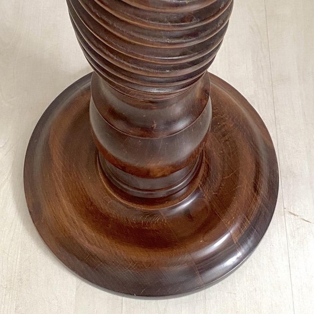 Wood Vintage Oak Side Table, 1970s For Sale - Image 7 of 9