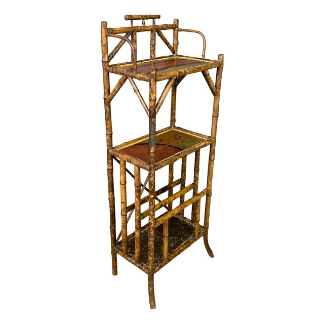 Victorian Bamboo Canterbury Whatnot, 1885 For Sale