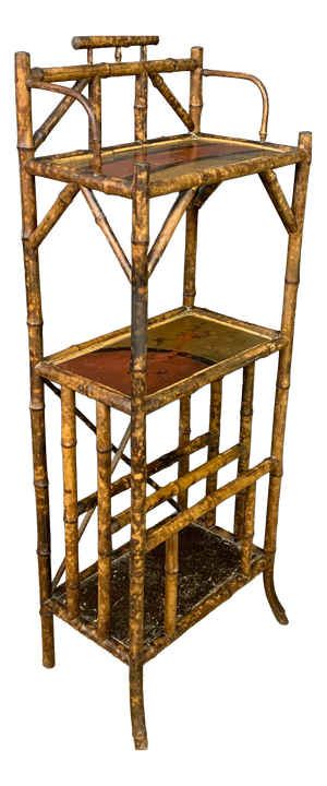 Victorian Bamboo Canterbury Whatnot, 1885