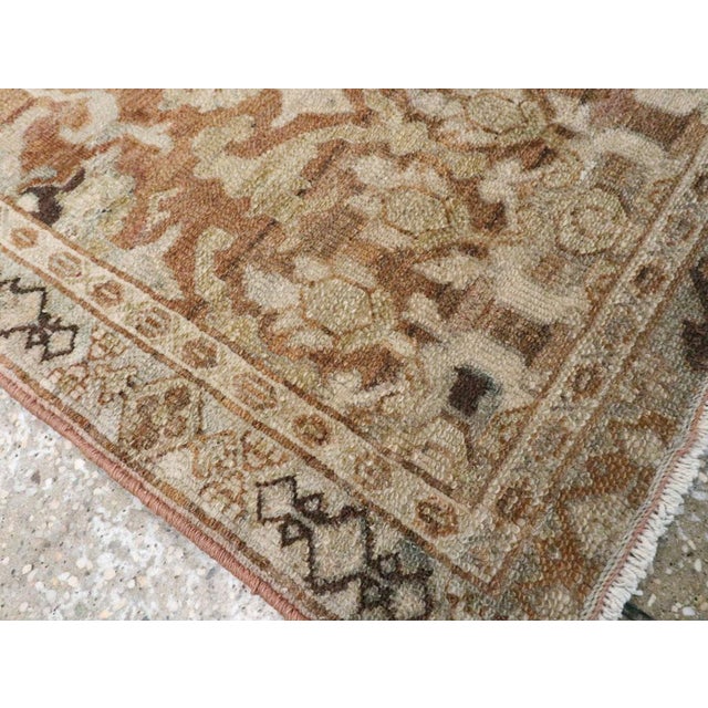 Textile Galerie Shabab Collection Early 20th Century Persian Malayer Runner For Sale - Image 7 of 8